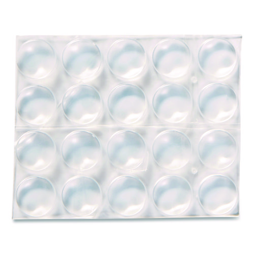 Bumpers, 0.5" dia, Clear, 40/Pack