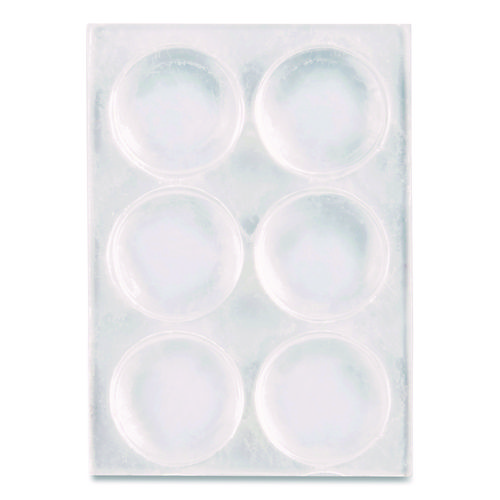 Bumpers, 0.5" dia, Clear, 40/Pack