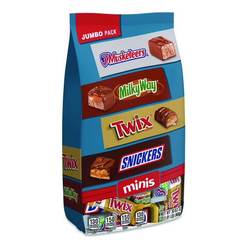 Minis Variety Jumbo Pack, Assorted, 30.63 oz Bag