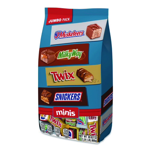 Minis Variety Jumbo Pack, Assorted, 30.63 oz Bag