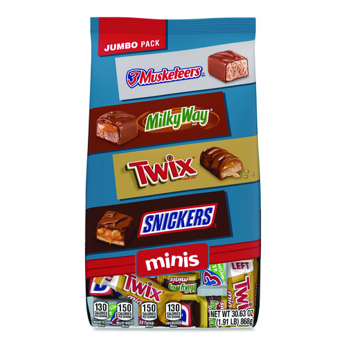 Minis Variety Jumbo Pack, Assorted, 30.63 oz Bag