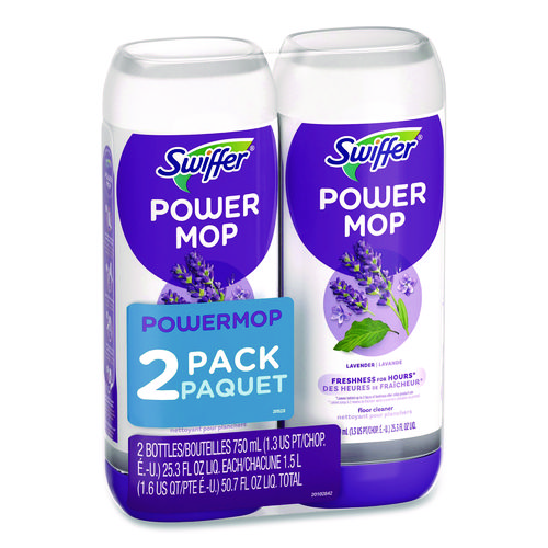 PowerMop Refill Cleaning Solution, Lavender Scent, 25.3 oz Refill Bottle, 2/Pack