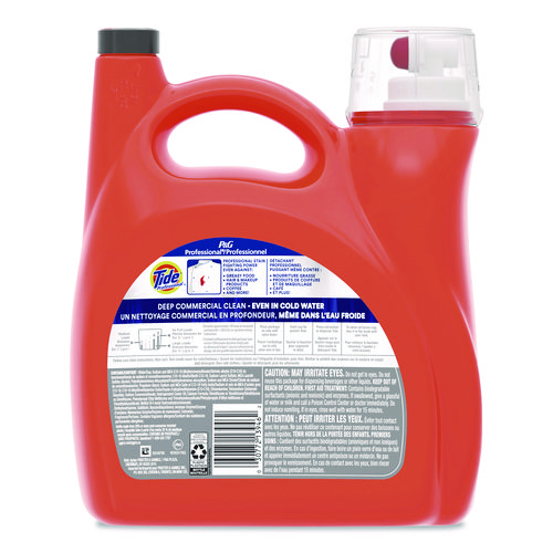 Commercial HE Liquid Laundry Detergent, 129 Loads, 170 oz Plastic Bottle with Dispensing Tap