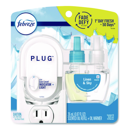 PLUG Air Freshener Warmer Start Kit, Clear/White