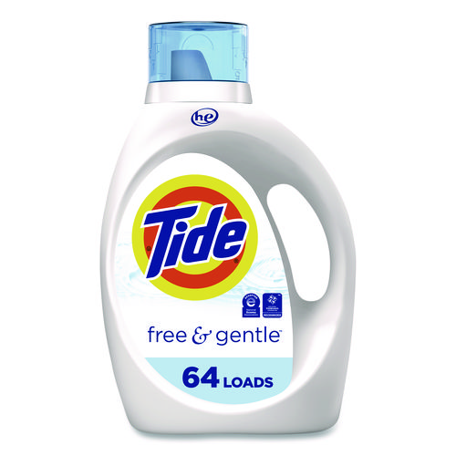 Free and Gentle Liquid Laundry Detergent, 64 Loads, 84 oz Bottle