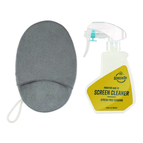 Screen Dr Monitor and TV Screen Cleaning Kit, 6.76 oz Spray Bottle with Microfiber Mitt