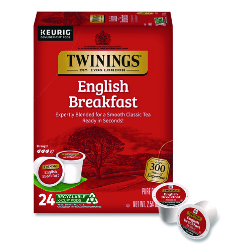 Tea K-Cups, English Breakfast. 0.11, 24/Box