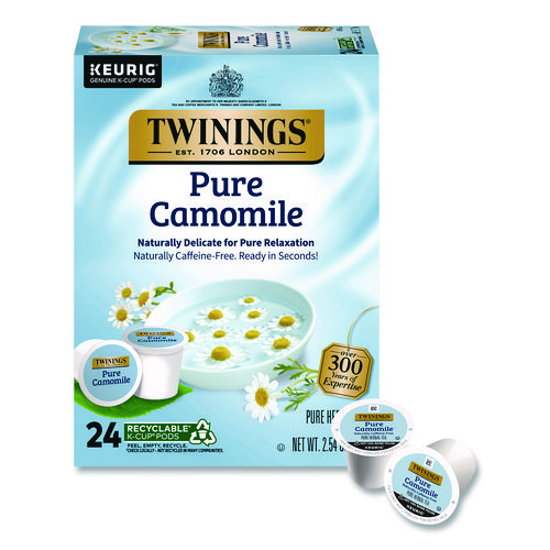 Tea K-Cups, Pure Camomile, 0.11 oz, 24/Box