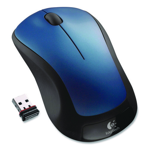 M310 Wireless Mouse, 2.4 GHz Frequency/30 ft Wireless Range, Left/Right Hand Use, Peacock Blue