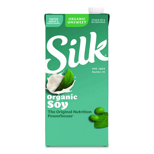 Soymilk, Unsweetened Original, 32 oz, 6/Carton