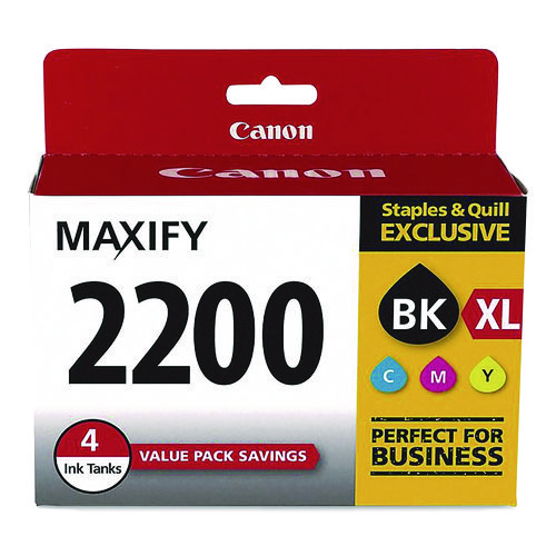 1244239 (2200XL,2200) Ink, Black/Cyan/Magenta/Yellow, 4/Pack