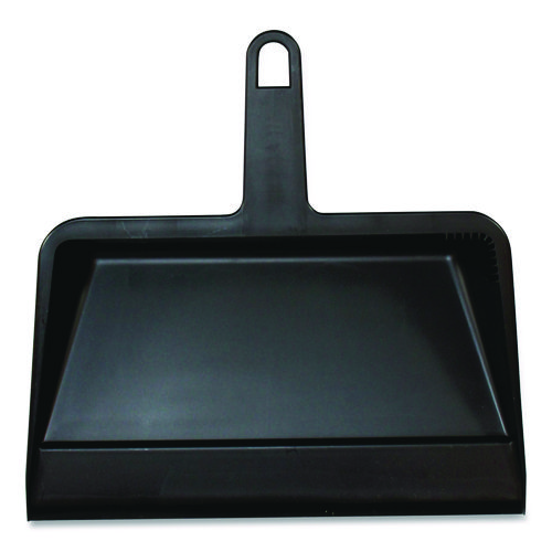 Value-Plus Dustpan, 12" x 11", Polypropylene, Black