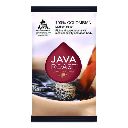 Ground Coffee, 100% Columbian, 1.25 oz Packet, 42/Carton