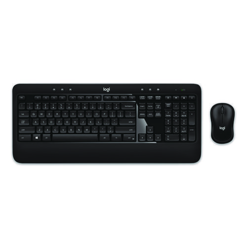 Advanced Wireless Mouse and Keyboard Combo, 2.4 GHz Frequency, 33 ft Wireless Range, Black