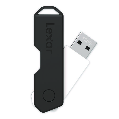 Twist Turn2 USB 2.0 Flash Drive, 128 GB, Black