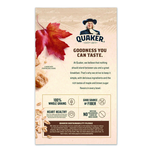 Instant Oatmeal, Assorted Flavors, 1.51 oz Packet, 64/Carton