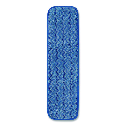 Microfiber Wet Mop Pad, 18", Blue