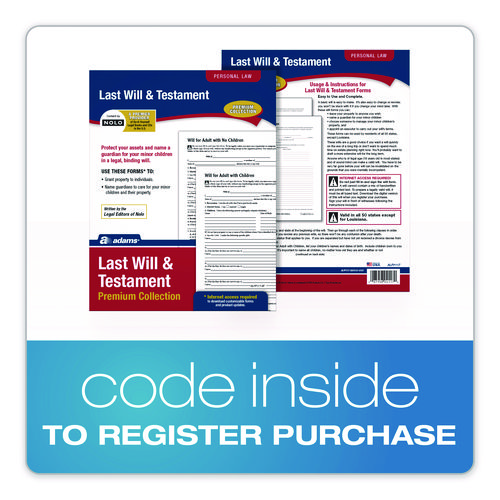 Last Will and Testament Digital Download with Instructions, Inkjet/Laser Printable, 8.5 x 11, Unlimited Number of Forms