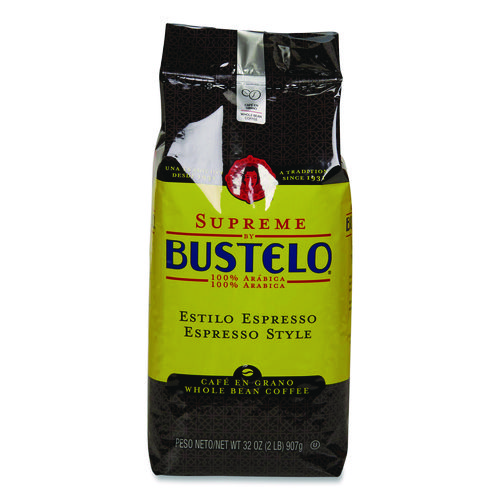 Cafe Bustelo Whole Bean Coffee, Espresso, 32 oz Bag