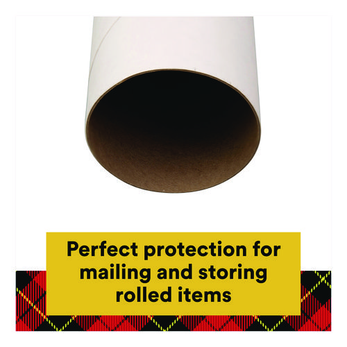 Mailing Tube, 48" Long, 4" Diameter, White