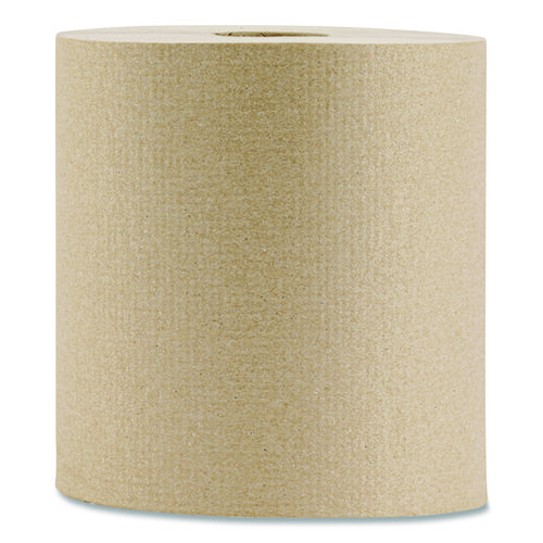 Hardwound Towel, 1-Ply, Brown, 800 ft, 6 Rolls/Carton