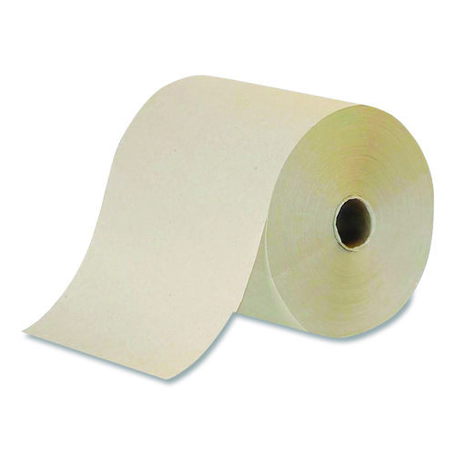 Hardwound Towel, 1-Ply, Brown, 800 ft, 6 Rolls/Carton