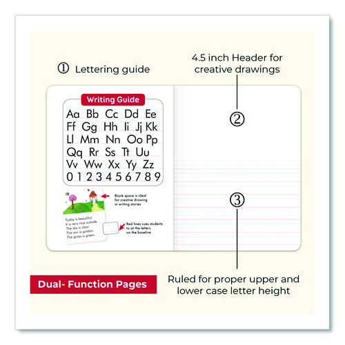 Composition Books, Quadrille Rule (5 sq/in), Green Marble Cover, (100) 9.75 x 7.5 Sheets