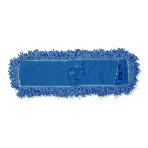 Dust Mop Head, Synthetic Blend, 48" Width, Blue