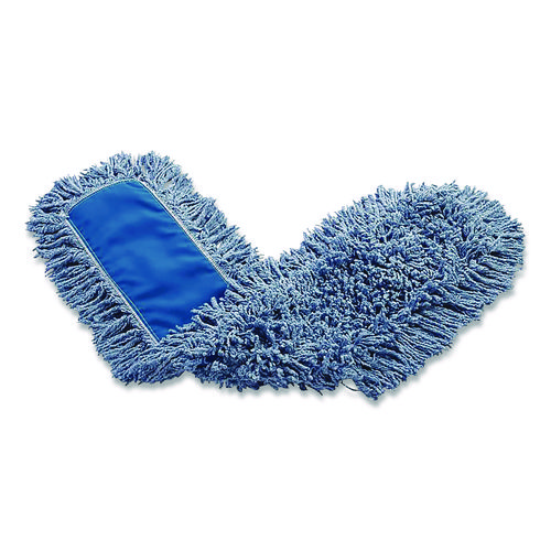 Dust Mop Head, Synthetic Blend, 48" Width, Blue