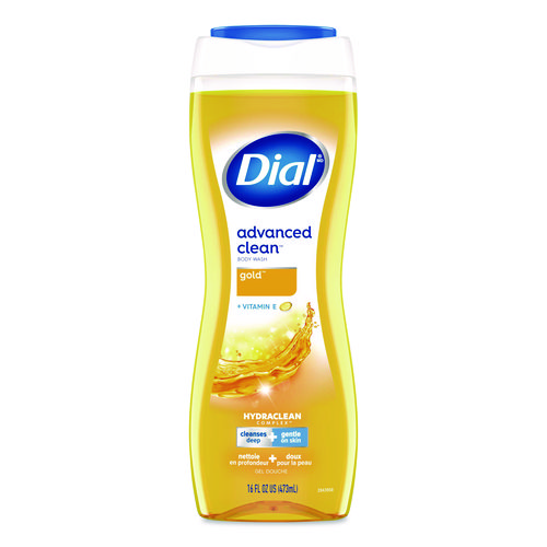 Body Wash Advanced Clean Gold, Original Gold, 16 oz, 6/Carton