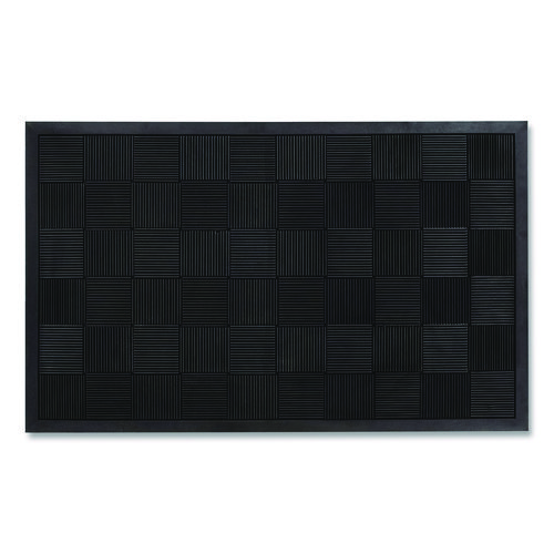 Parquet Wiper Scraper Mat, 36 x 60, Black