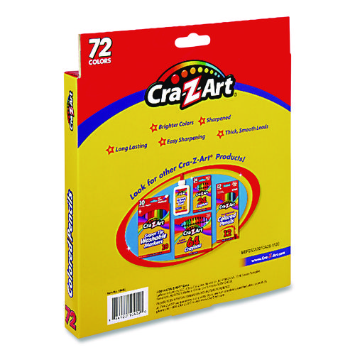 Colored Pencils, 72 Assorted Lead and Barrel Colors, 72/Box