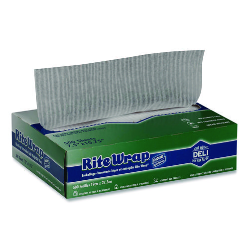 Dispens-A-Wax Waxed Deli Patty Paper, 10.75 x 7.5, 500 Sheets/Box, 12 Boxes/Carton