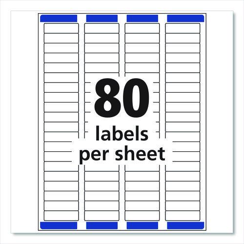 thumbnail image 2 of Avery Matte White Square Labels - 3/4 X 3/4 Inch, 2,000 Labels With Sure Feed Technology 2 of 14