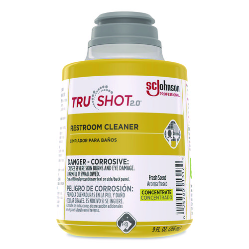 TruShot 2.0 Restroom Cleaner, Fresh Scent, 9 oz Cartridge, 4/Carton