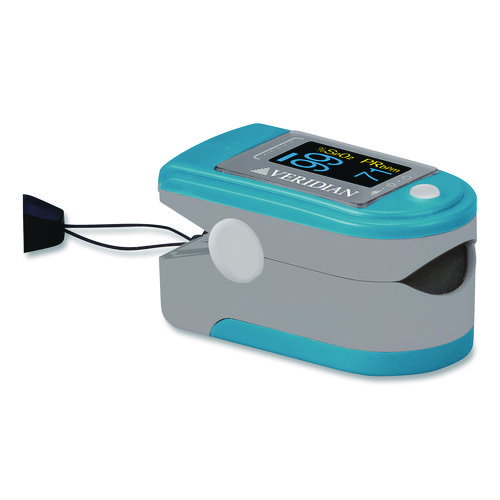 Fingertip Pulse Oximeter, Blue/Gray