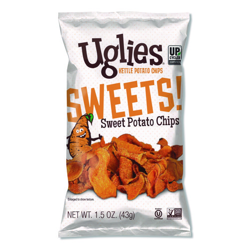 Kettle Potato Chips, Sweet Potato, 2 oz Bags, 24/Carton