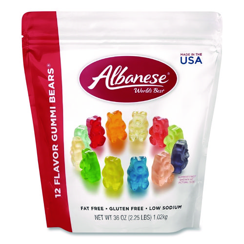 Gummi Bears, 12 Assorted Fruit Flavors, 36 oz Bag