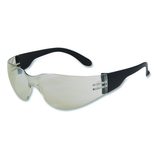 Zenon Z12 Rimless Indoor/Outdoor Optical Eyewear, Scratch-Resistant, Black Plastic Frame, Clear Polycarbonate Lens