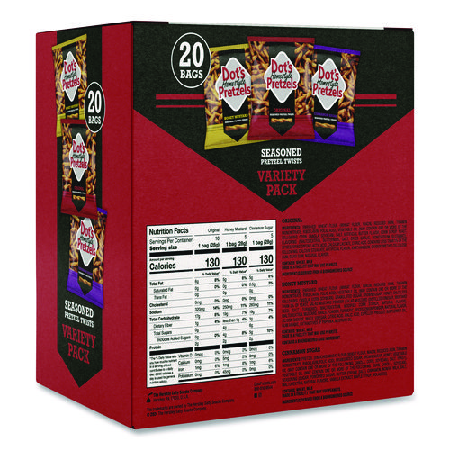 Variety Pack, Assorted Flavors, 1 oz Bag, 20/Box