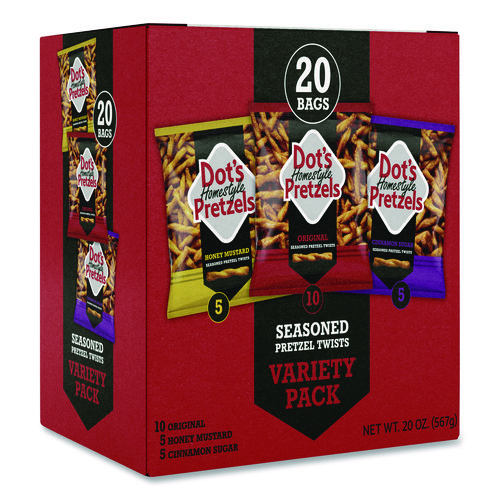 Variety Pack, Assorted Flavors, 1 oz Bag, 20/Box