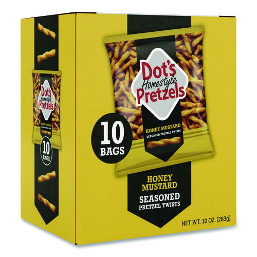 Honey Mustard Pretzels, 1 oz Bag, 10/Box