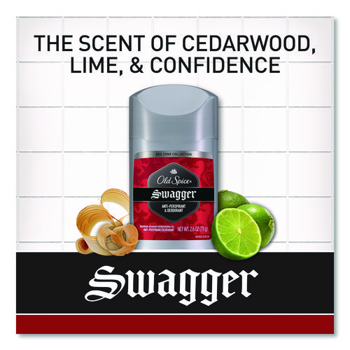 Red Collection Swagger Antiperspirant and Deodorant for Men, 0.5 oz, 24/Carton