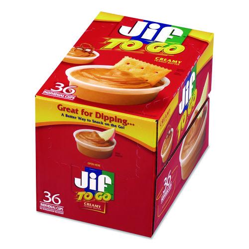 Spreads, Creamy Peanut Butter, 1.5 oz Cup, 36/Carton