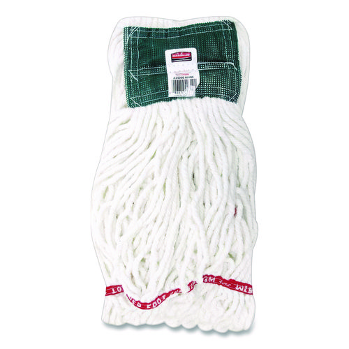 Web Foot Shrinkless Wet Mop Head, 20 oz, 5" Headband, White