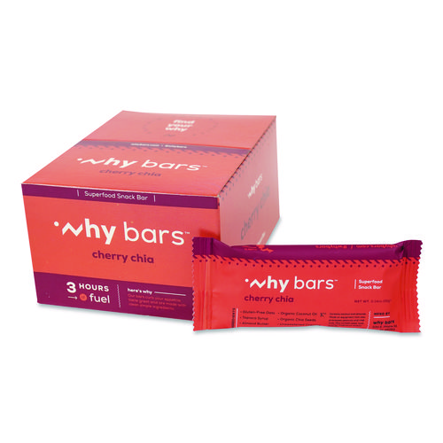 Superfood Snack Bar, Cherry Chia, 2.04 oz Bar, 12/Box