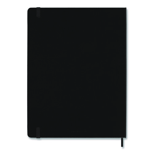 Classic Colored Hardcover Notebook, 1-Subject, Narrow Rule, Black Cover, (192) 10 x 7.5 Sheets