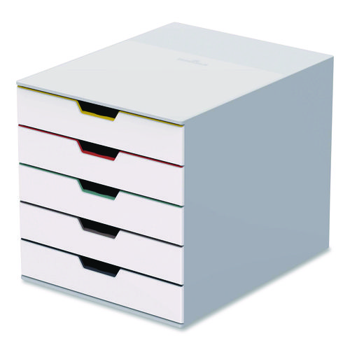 Desktop Document Sorter, 5 Sections, For File Size A4 to C4, 11 x 14 x 11.5, Assorted Colors