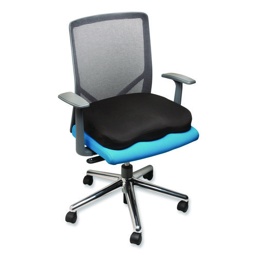 Memory Foam Seat Rest, 17.4  x 15.4  x 2.9, Black