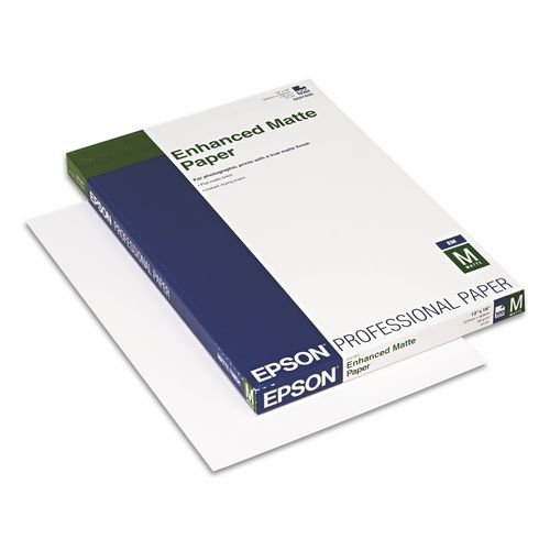 Enhanced Photo Paper, 10 mil, 13 x 19, Matte White, 100/Box